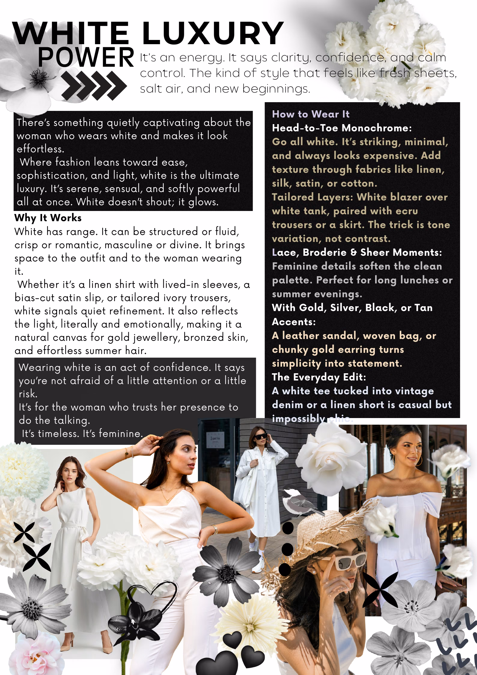 White Luxury — The Style Edit, Summer 2025