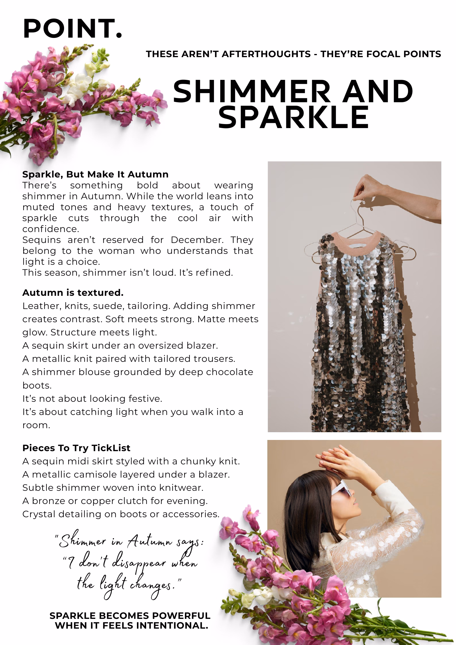 Shimmer and Sparkle — The Style Edit, Autumn 2026