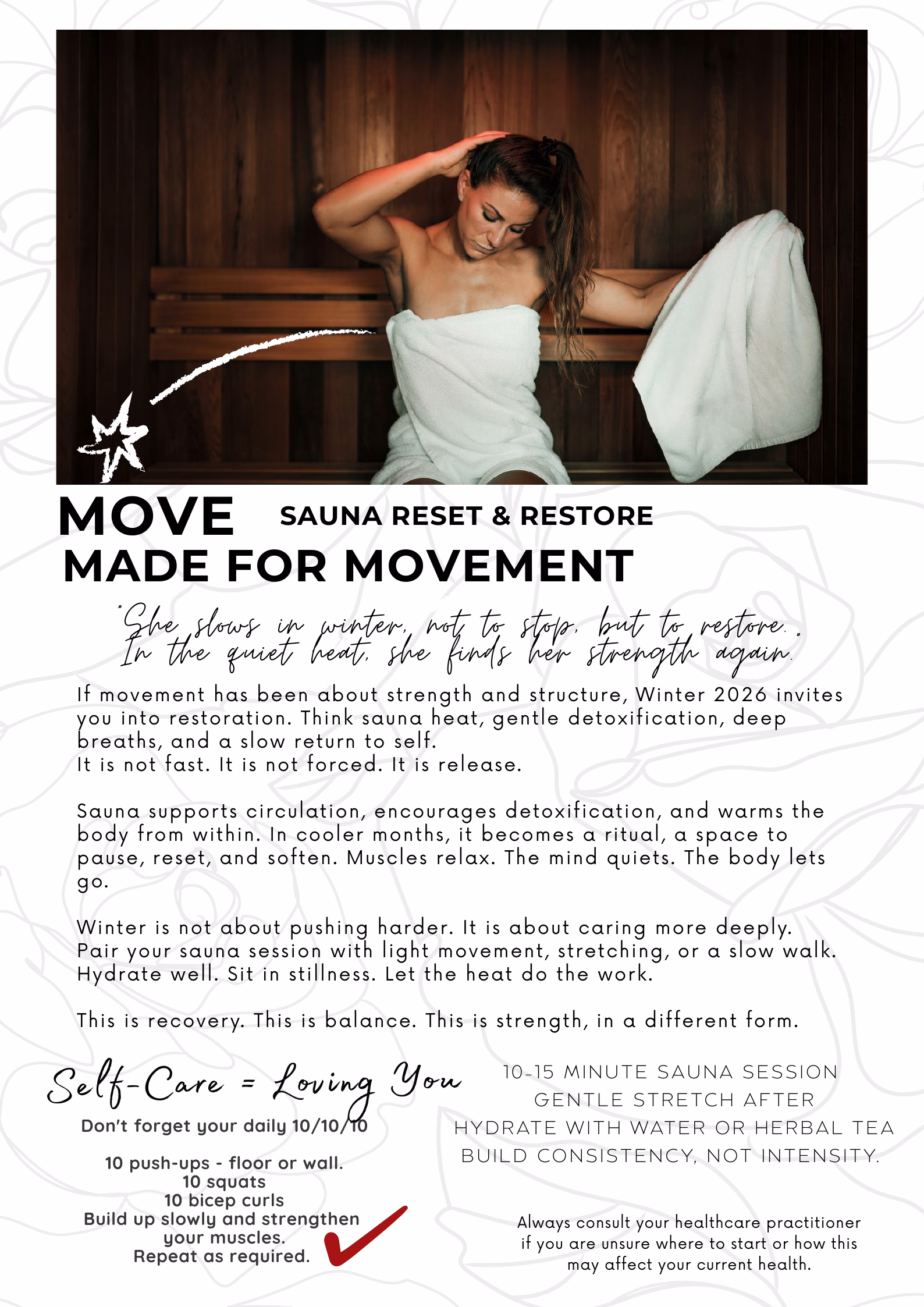 Page 30 — Move — Sauna Reset & Restore