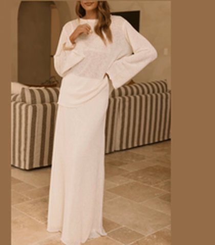 Bayley Knit Top and Skirt Set at Billy J