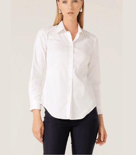 Classic Shirt in White at Sacha Drake