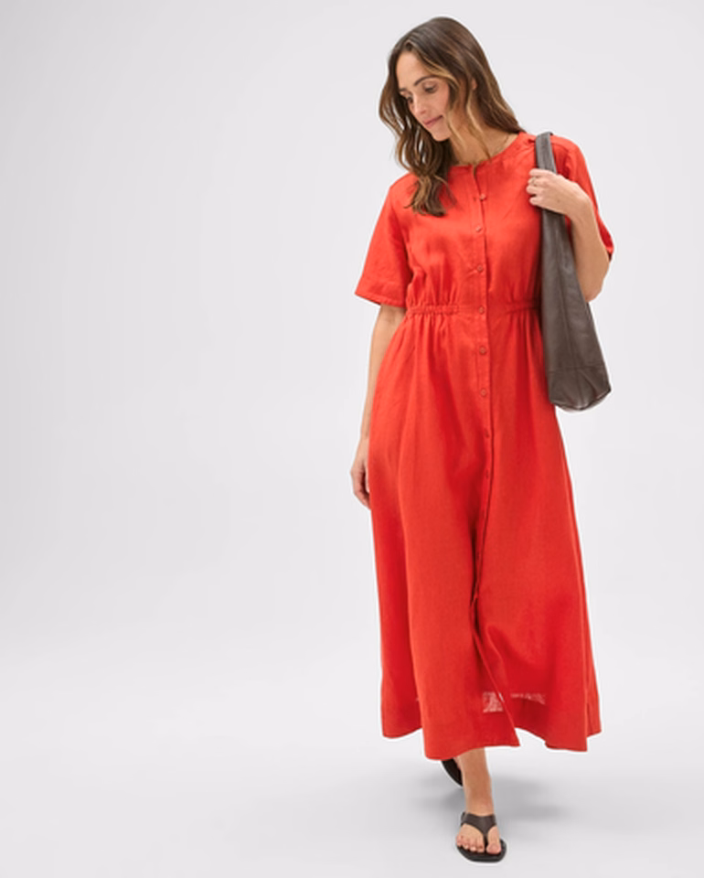 European Linen Midi Femme Dress at TARGET