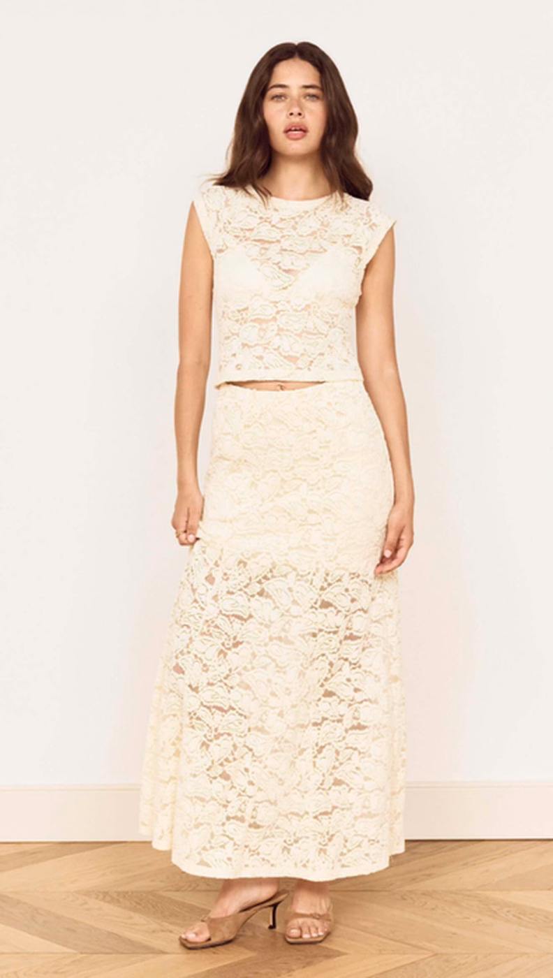 Lace Maxi Skirt at MINKPINK