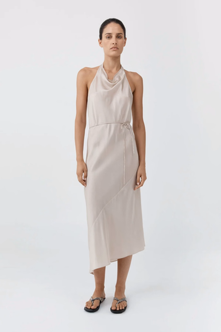 Silk Wrap Dress at ST. AGNI